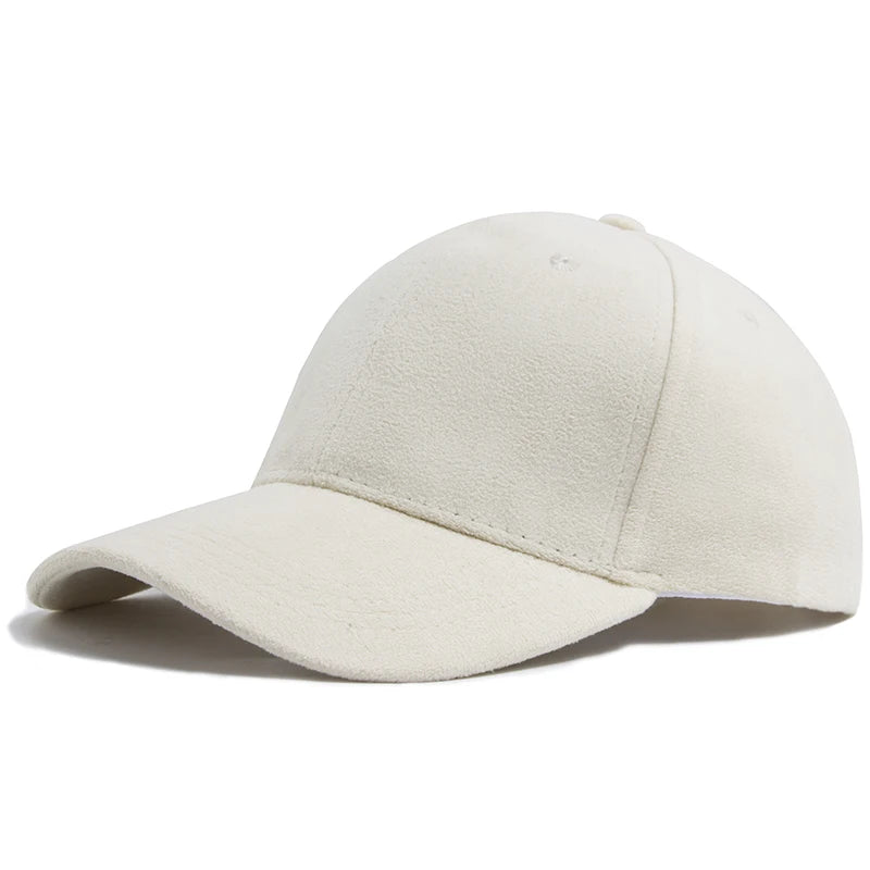 Women Suede Baseball Caps Autumn Winter Solid Fashion Men Hip Hop Cap Outdoors Casual Travel Sun Visor Hat Multicolour Unisex