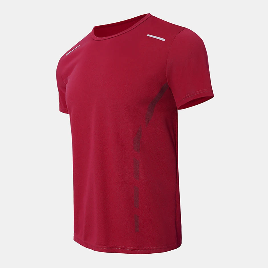 1/4 Uds Camiseta Holgada de Verano para Hombre, Estampada, de Secado Rápido, Manga Corta, Juvenil, Informal, Deportiva, Fitness, Transpirable, para Mediana Edad