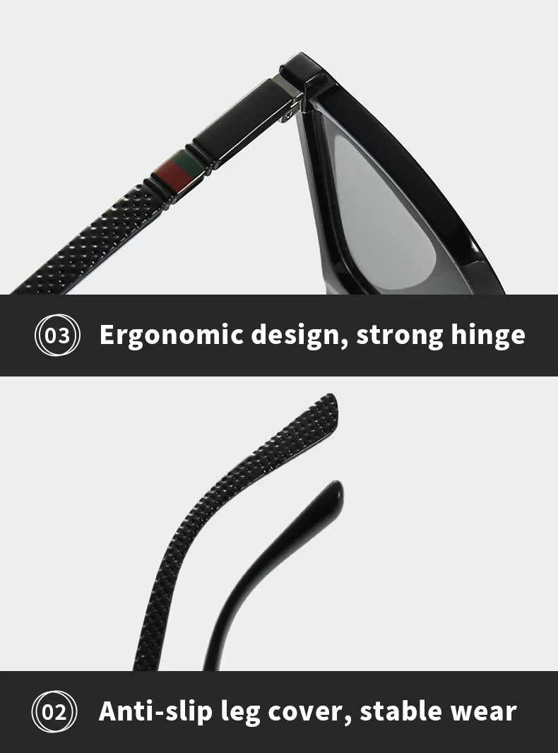Fashion Photochromic Polarized Vintage Sunglasses Men Women Square Brand Designer Sun Glasses Man Driving Fishing Eyewear