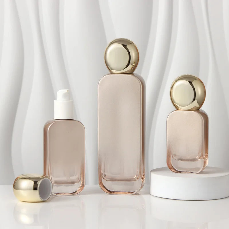 Spray Bottle Glass 20ml-120ml DIY Essential Oil Mist Sprayer Container Cream Lotion Jar Travel Refillable Pump Bottle for Lotion