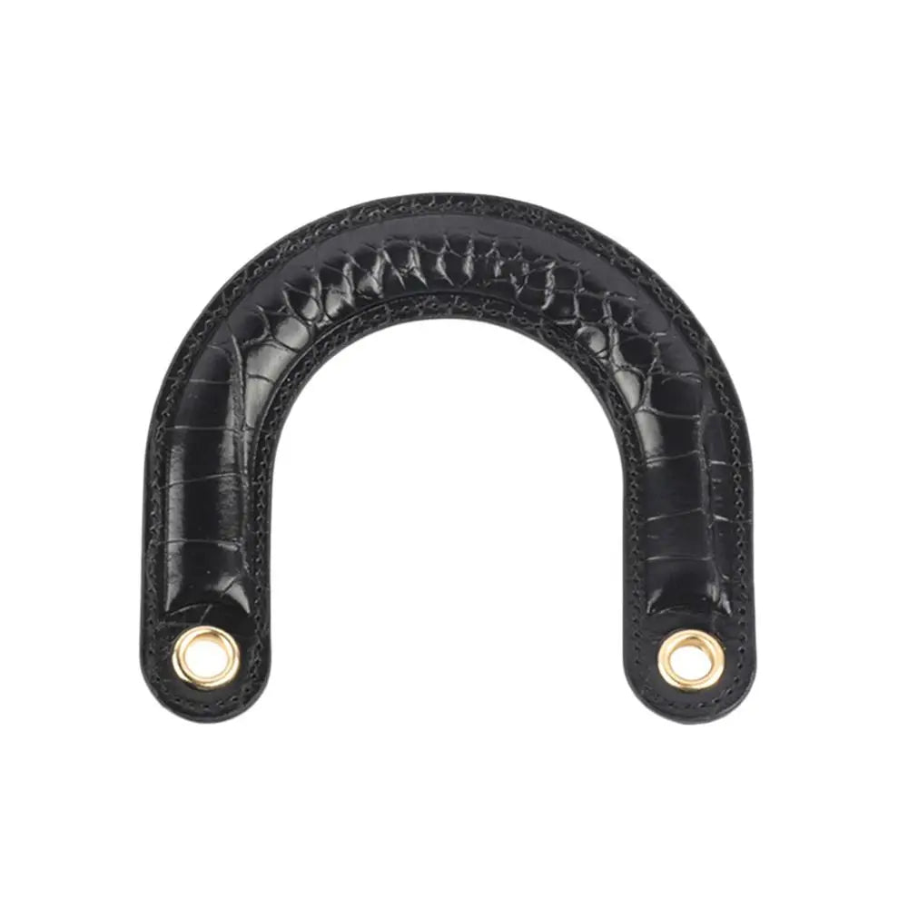 1PC Detachable PU Leather Bag Handles Handmade Handbag Strap Purse Handles Short Bag Belt DIY Bag Replacement Accessories