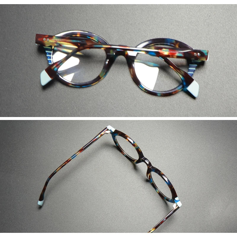 Designer Acetate Reading Glasses Men Anti Blue Light Myopia Prescription Glasses Women Luxury Brand Photochromic Eyewear