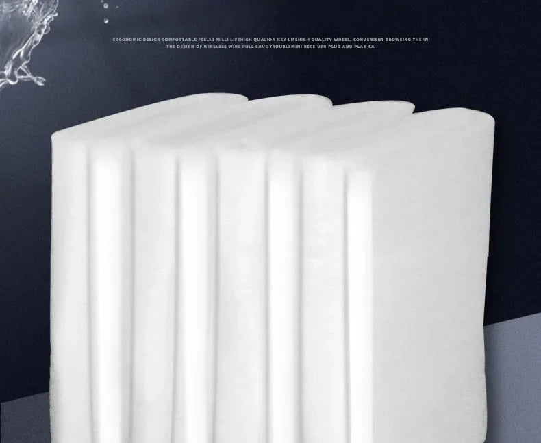 Aquarium Accessories Reusable Filter Sponge Cotton Filter Pad Pond Fish Tank Skimmer Foam White Aquarium Filter Media
