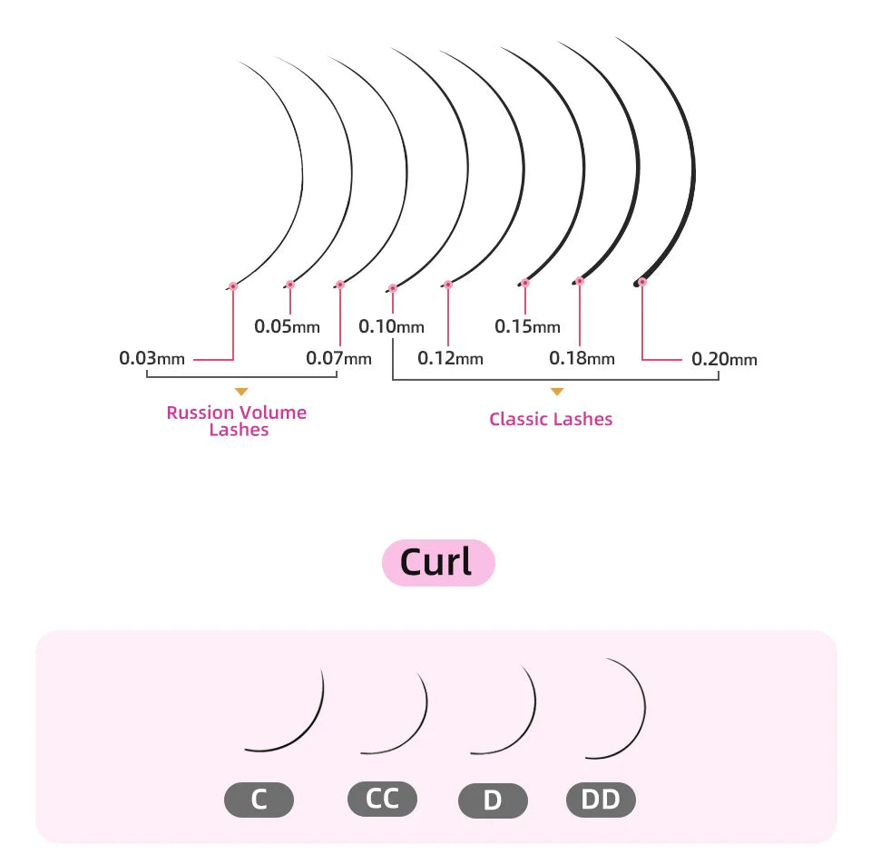Lashrujade Eyelashes Extension Matte Black Soft Natura Mink Faux Individual Russian Volume Lash Regular Classic Lashes Extension