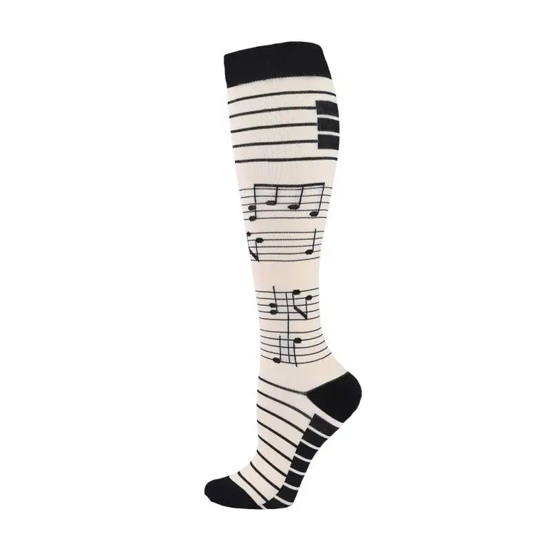 23 Styles Compression Socks 30 Mmhg Heart Star Stripe Socks New Unisex Golfs Tube Thigh Men Outdoor Long Pressure Stockings