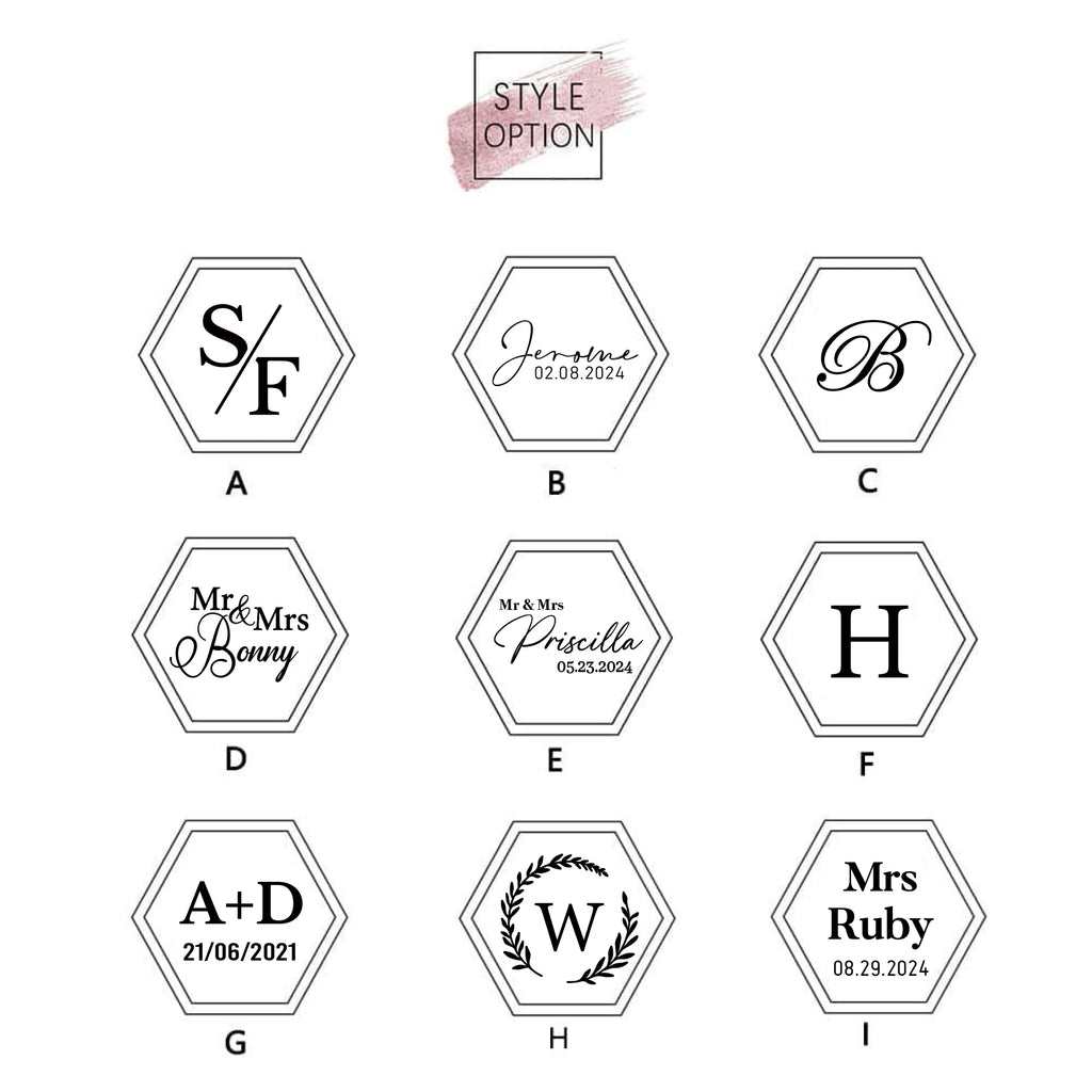 Customized Hexagonal Velvet Ring Box Wedding Engagement Gift Single/Double Ring Storage Box Display Stand Velvet Elegant Retro