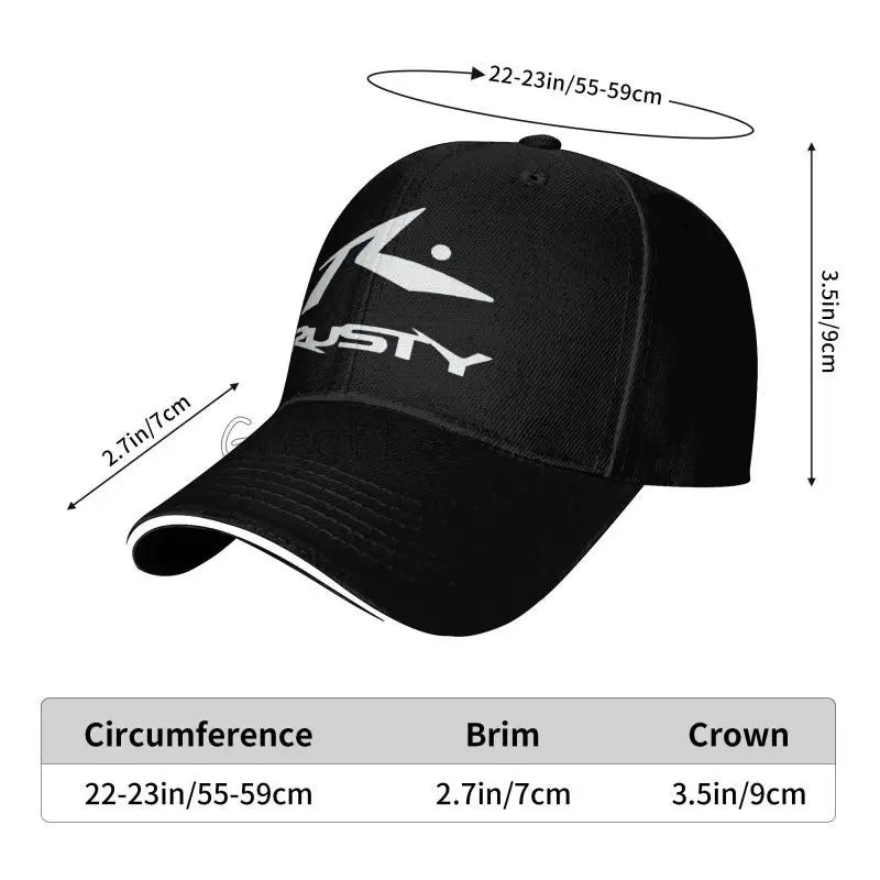 Rusty Surfboards Baseball Cap Unisex Daily Casual Sandwich Hat Summer Sports Sun Protector Bucket Hats Snapback Cap Dad Hat