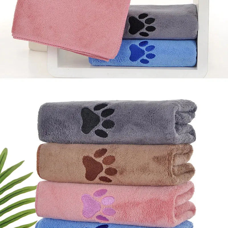 Dog Towel Drying Dog Cat Pet Towel,Quick-drying Dog Claw Bath Towel Absorbent Pet Bath & Paw Cleaning Cloths for Medium Breeds
