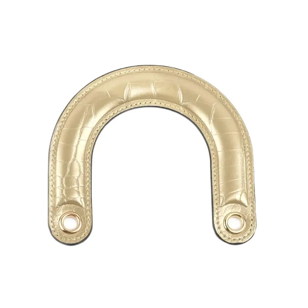1PC Detachable PU Leather Bag Handles Handmade Handbag Strap Purse Handles Short Bag Belt DIY Bag Replacement Accessories