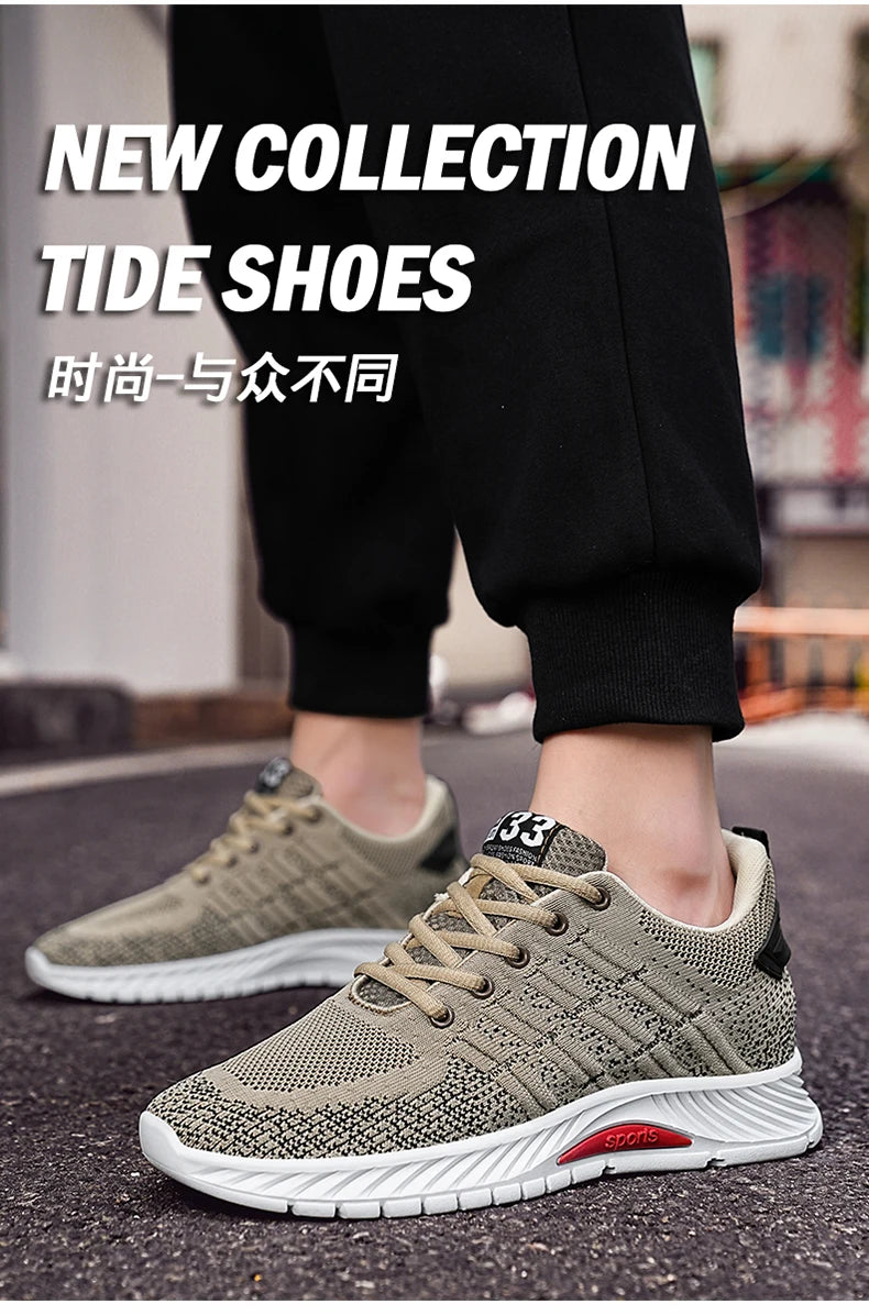 Man Sneakers Elevator Shoes Hidden Heels Breathable Heightening Shoes For Men Increase Insole 6CM Lift Sports Casual Height Shoe