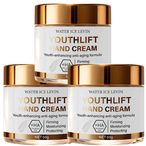 YouthLift Anti-Aging Hand Cream with HA & Retinol for Firming, Moisturizing & Protecting Mature Skin.