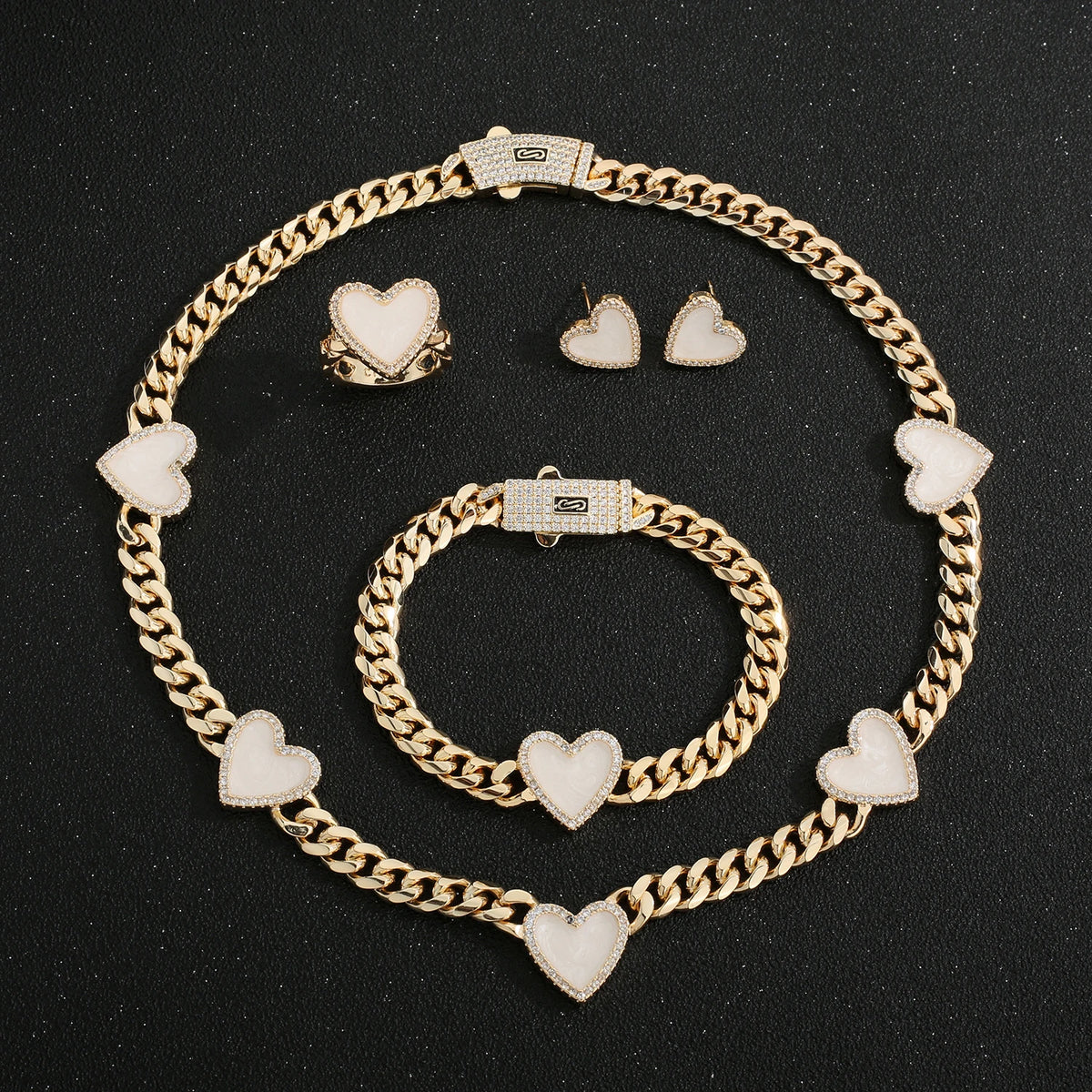 Fashionable love necklace 14K brass 8N multi-style heart-shaped necklace for women Christmas birthday New Year romantic gift