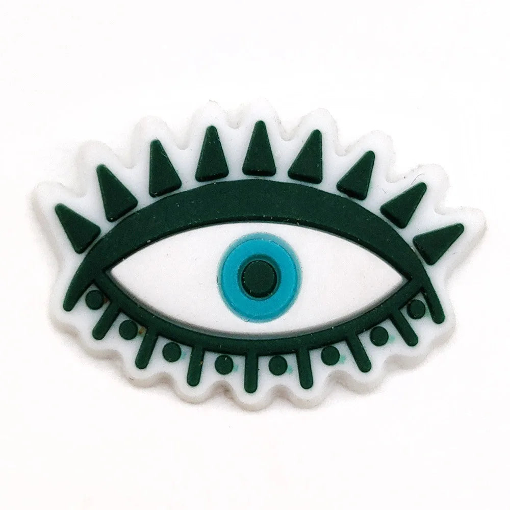 Eyeball Shoe Charms for Crocs Accessories Men Women Colorful Evil Hand Fashion Garden Sandals Buckle Decorations Pins Kids Shoes
