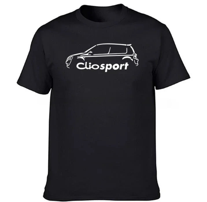 Men T Shirt  Short sleeve 2022 mens designer clothes new in tops & tees tee shirt homme CLIO SPORT 182 CUP CLASSIC CAR T-SHIRT