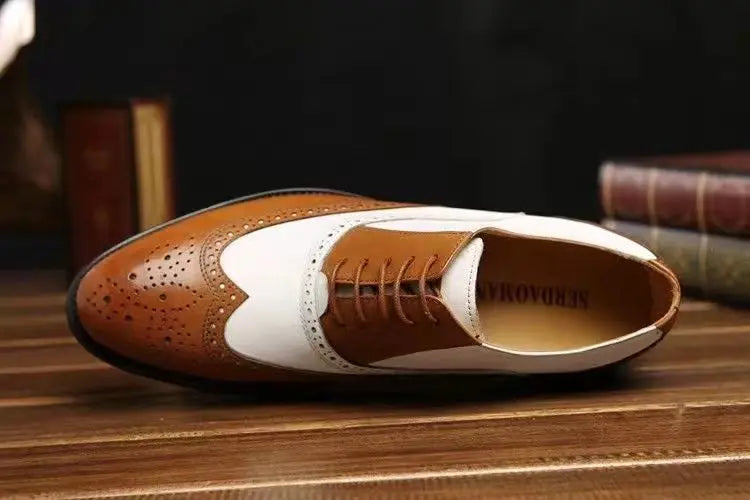 Oxfords Men's Leather Shoes Formal Shoes for Men Brogues Oxfords Male Wedding Party Office Business Shoe Man Zapatos De Hombre