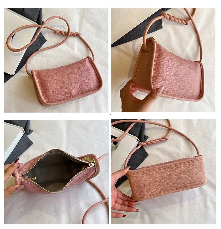 100%Real Cowhide Genuine Leather Fashion Women Crossbody Bag For Ladies New High Capacity Shoulder Bag Handbag Female Purse 2025