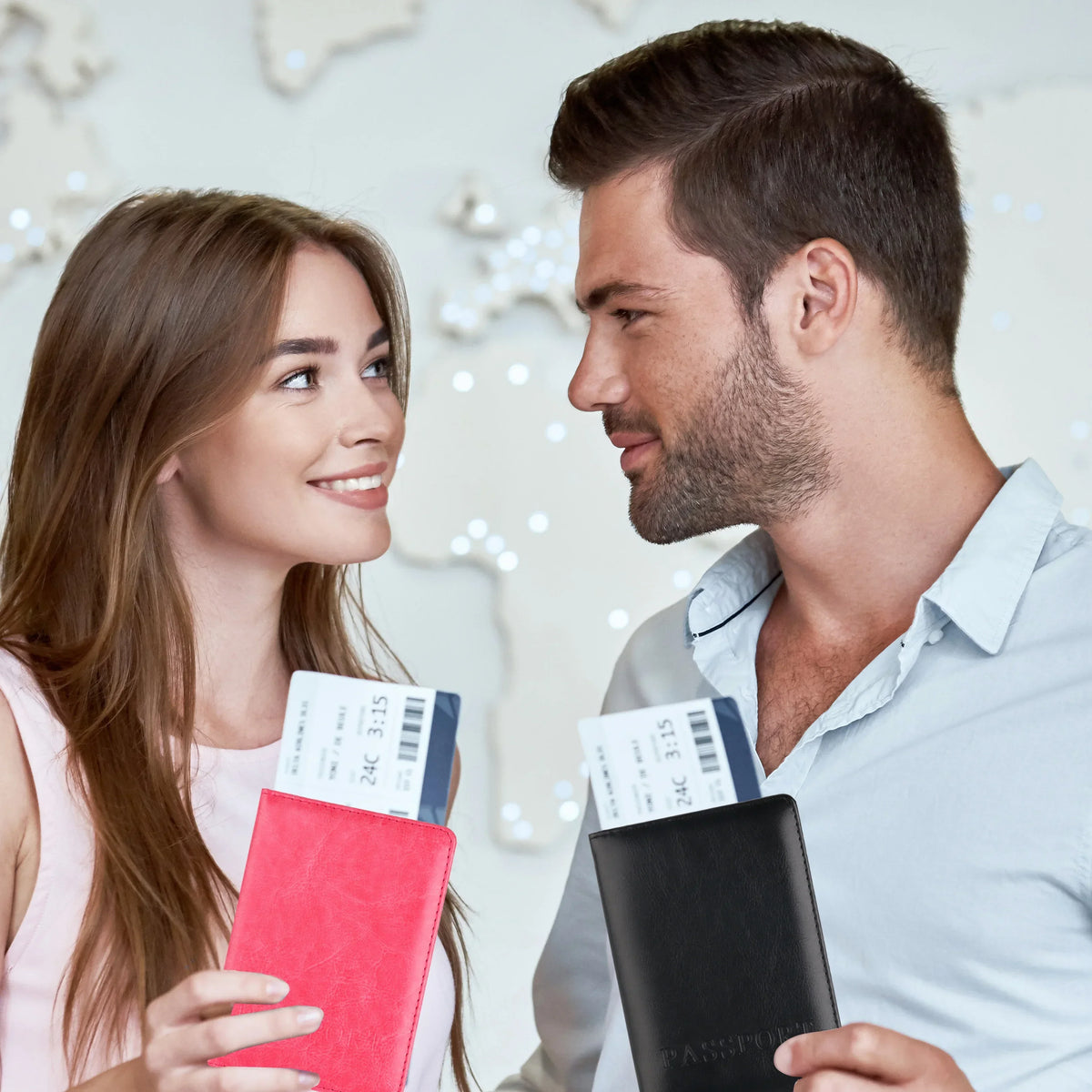 Unisex Simple PU Leather Travel Passport Holder Cover Case for Men Women Document Ticket Protective Multi-card Slot Storage Bag