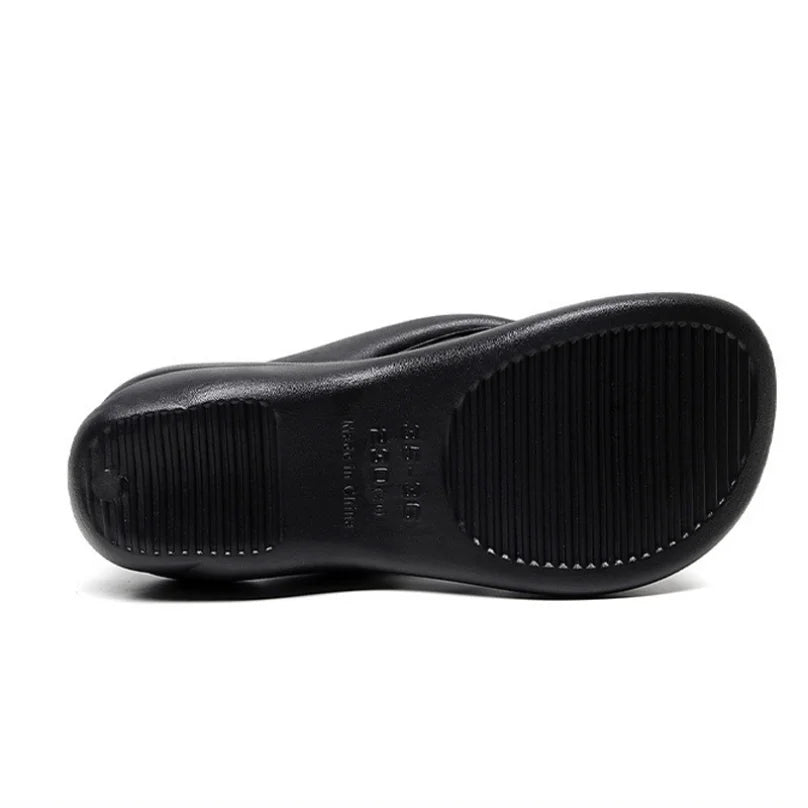 Woman House Heel Slipper Wedges Cloud Sandals Summer Soft Flip Flops Beach Slides Home Garden Shoe Outdoor Ladies Female Girls