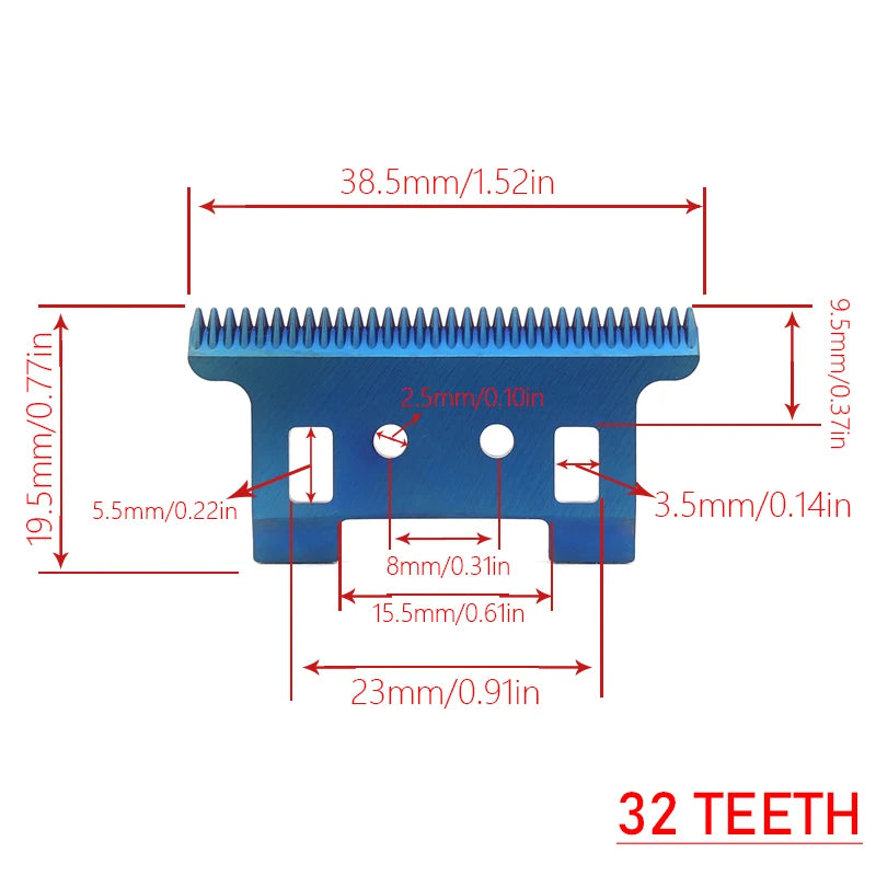 For Kemei KM-2299 Replacement Movable Blade Professional Clipper  Trimmer Cutting Knife Head Parts Accessories