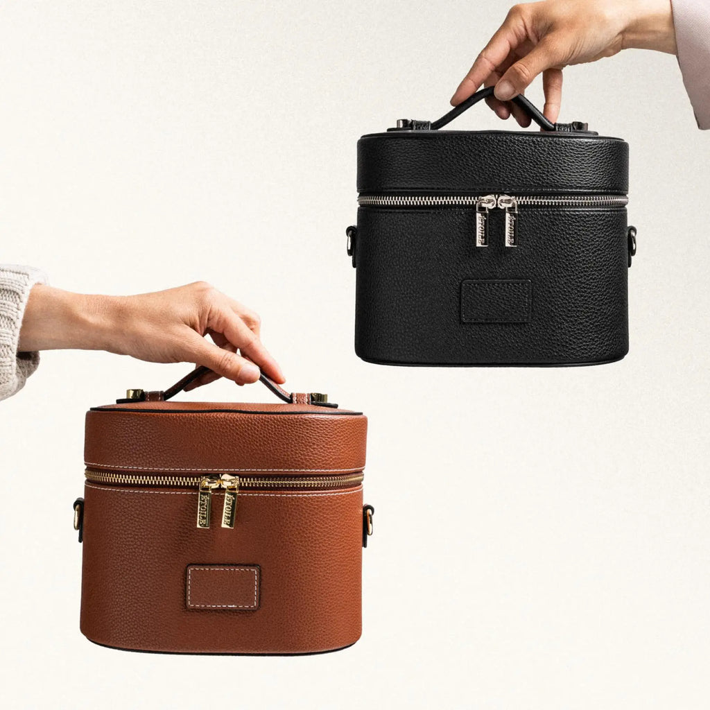 Women's Cosmetic Bags Large Capacity Luxury PU Leather Makeup Bags Travel Organizer Essentials Toiletry Bags Female Make Up Case