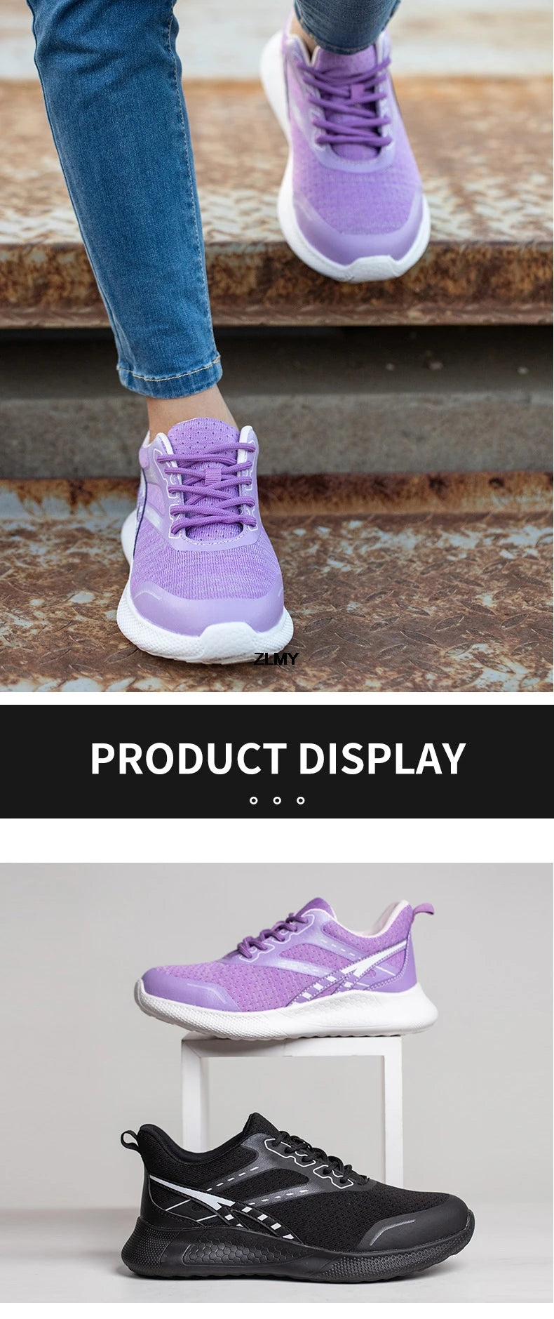 ZLMY Neue Sicherheitsschuhe für Damen, Stahlkappen-Sneaker, leichte Arbeitsschuhe, durchtrittsichere Arbeits-Sicherheitsstiefel für Damen und Herren