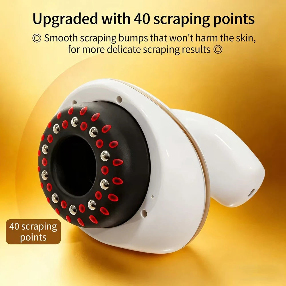 Electric Body Massager With Cupping Function, Vacuum Suction, Infrared Heating, Fat Burner, Slimming Function，Comfortable