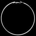 8/10mm Large Circle Hoop Earrings Silver Color for Women Round Big Circle Earrings Hoops Ear Rings Party Club Jewelry Gifts