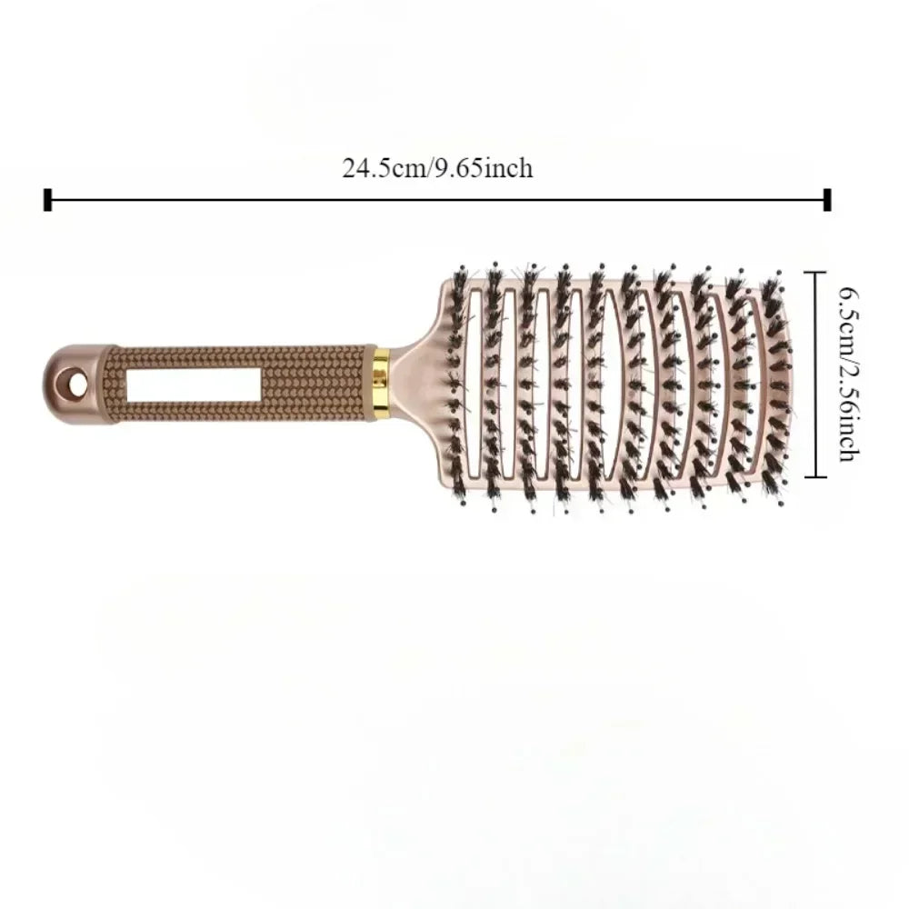 Salon Hairdressing Comb Bristle Women Scalp Massage Combs Professional Wet Curly Detangle Hair Brush For Barber Styling Tools