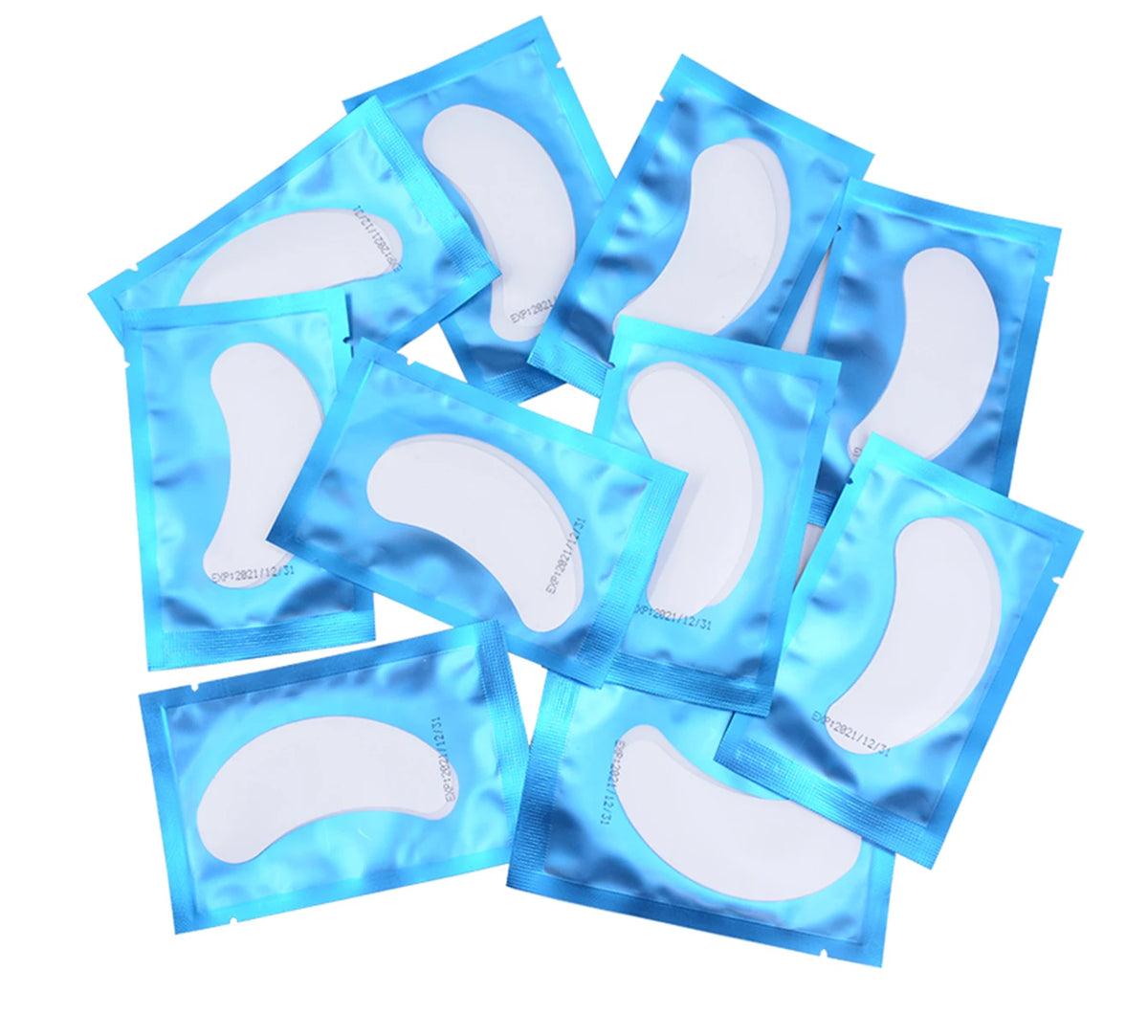 50 Paar Hydrogel-Augenpads Unter-Augen-Pads Wimpernverlängerungsgel-Sticker für Wimpernveredelung Schönheitswerkzeuge