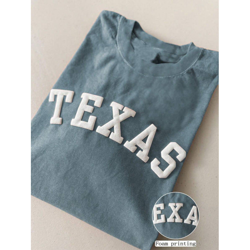 Loose-fitting Short-sleeve T-shirt In Pure Cotton