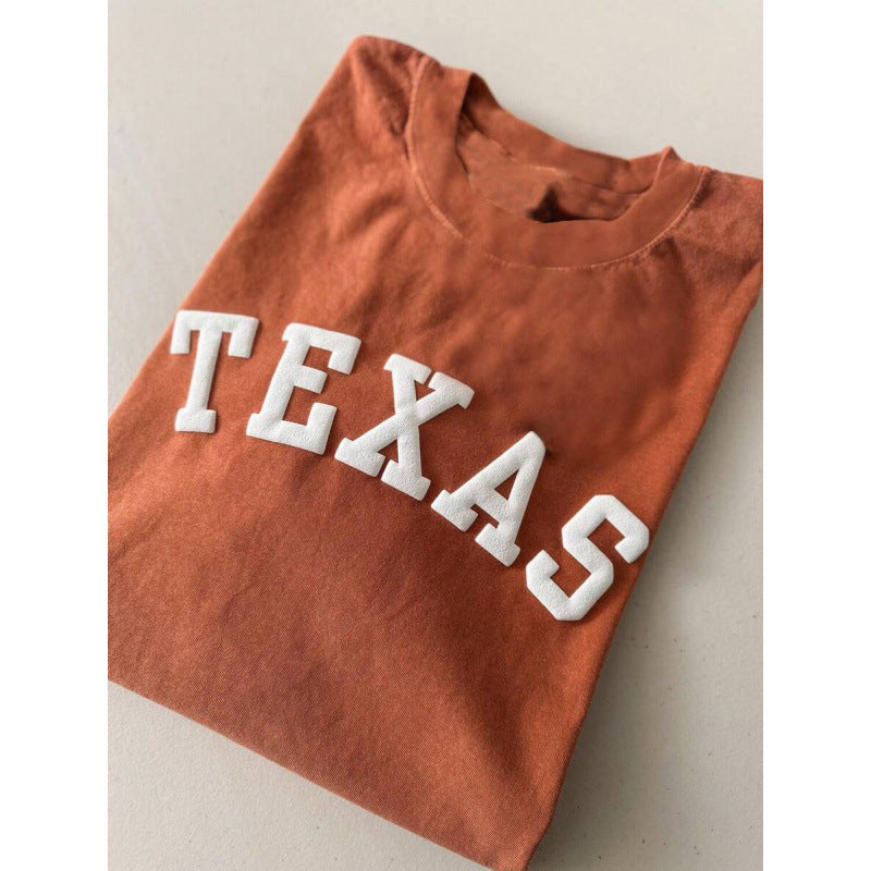 Loose-fitting Short-sleeve T-shirt In Pure Cotton