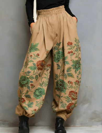 Ethnic Style Loose Lantern Pants