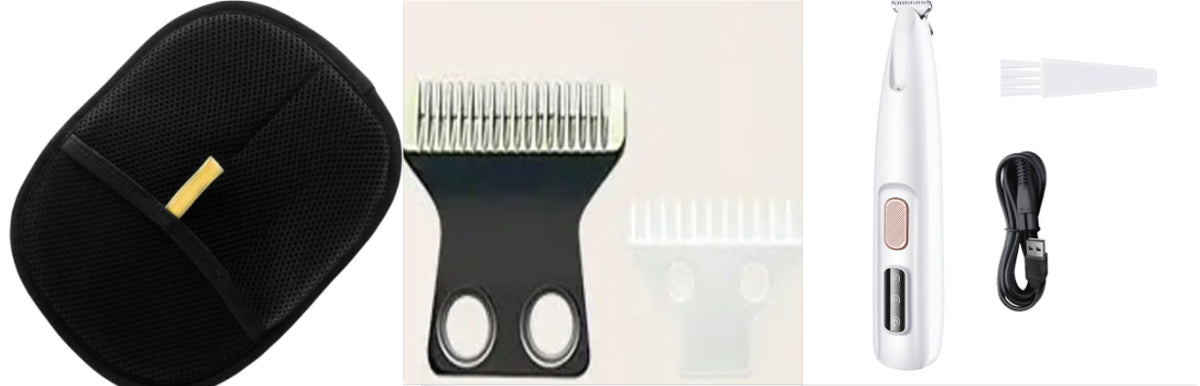 Pets Dog Paw Trimmer With LED Light Fully Waterproof Pet Hair Trimmer With LED Display Dog Clippers For Grooming Widen Blade