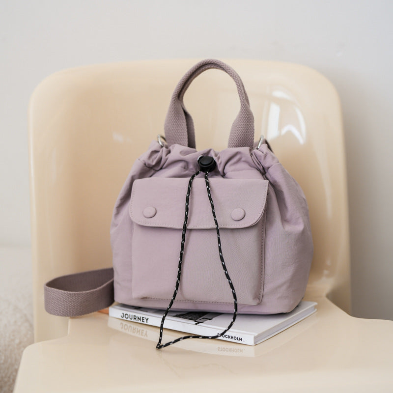Womens Simple Versatile Lightweight Oxford Cloth Shoulder Bag