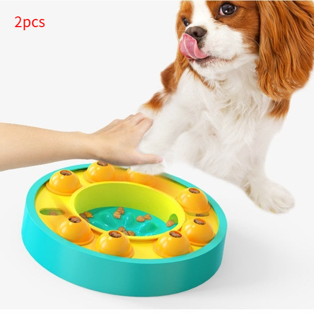 Juguetes interactivos para perros, rompecabezas, alimentador lento, aumentan el coeficiente intelectual del cachorro, dispensador de comida, tazón antideslizante para comer lentamente, juego de entrenamiento para perros, suministros para mascotas