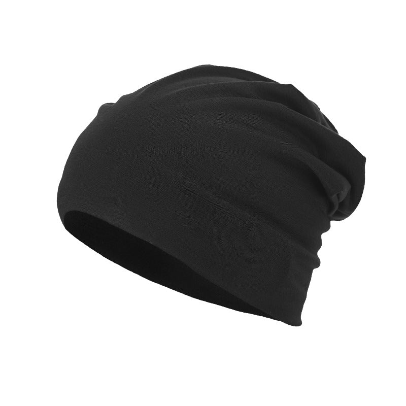 Gorro holgado liso, versátil, para todas las estaciones, con diseño de punto envolvente