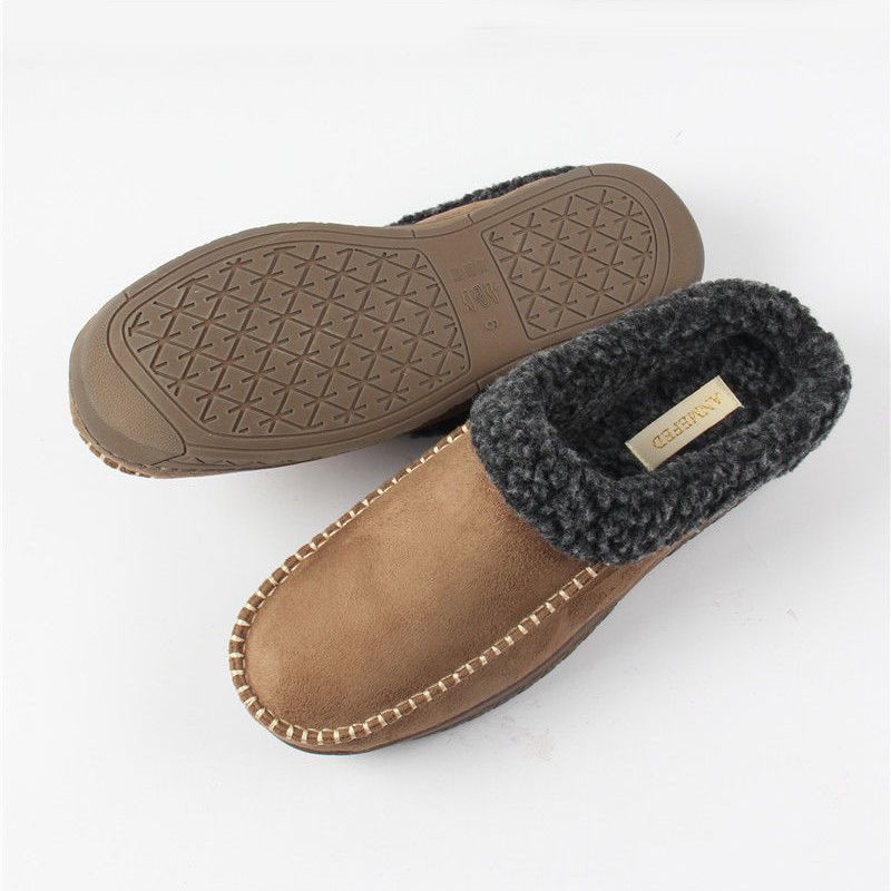 Mens Cotton Slippers For Outdoor Use Winter Home Wear