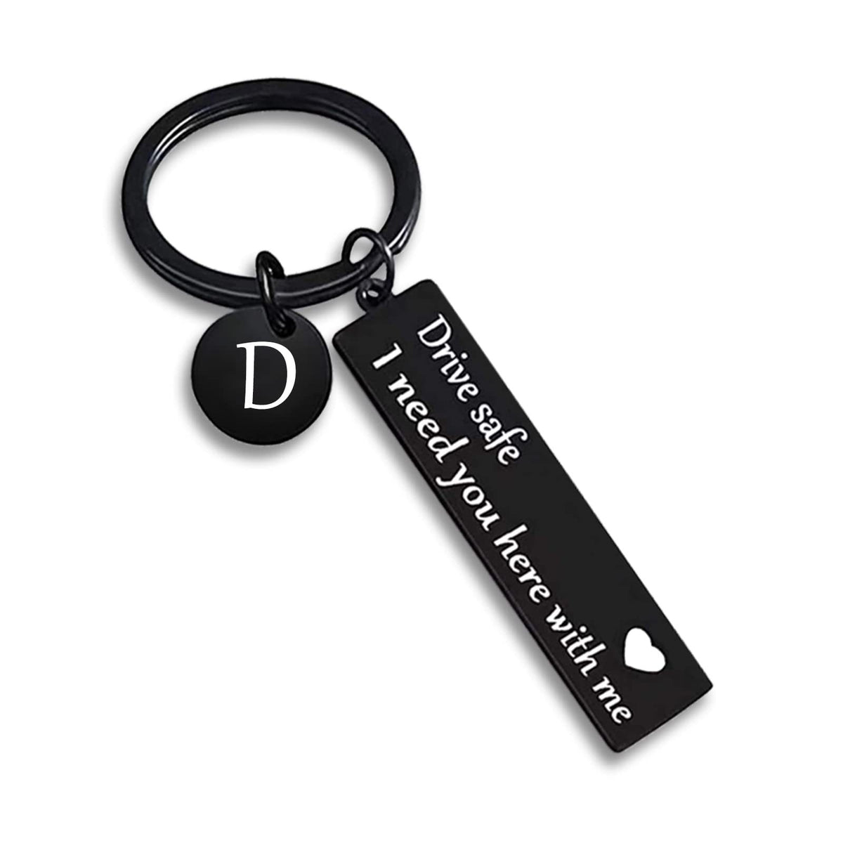 Electroplated Square Heart-Shaped Safety Keychain Gift