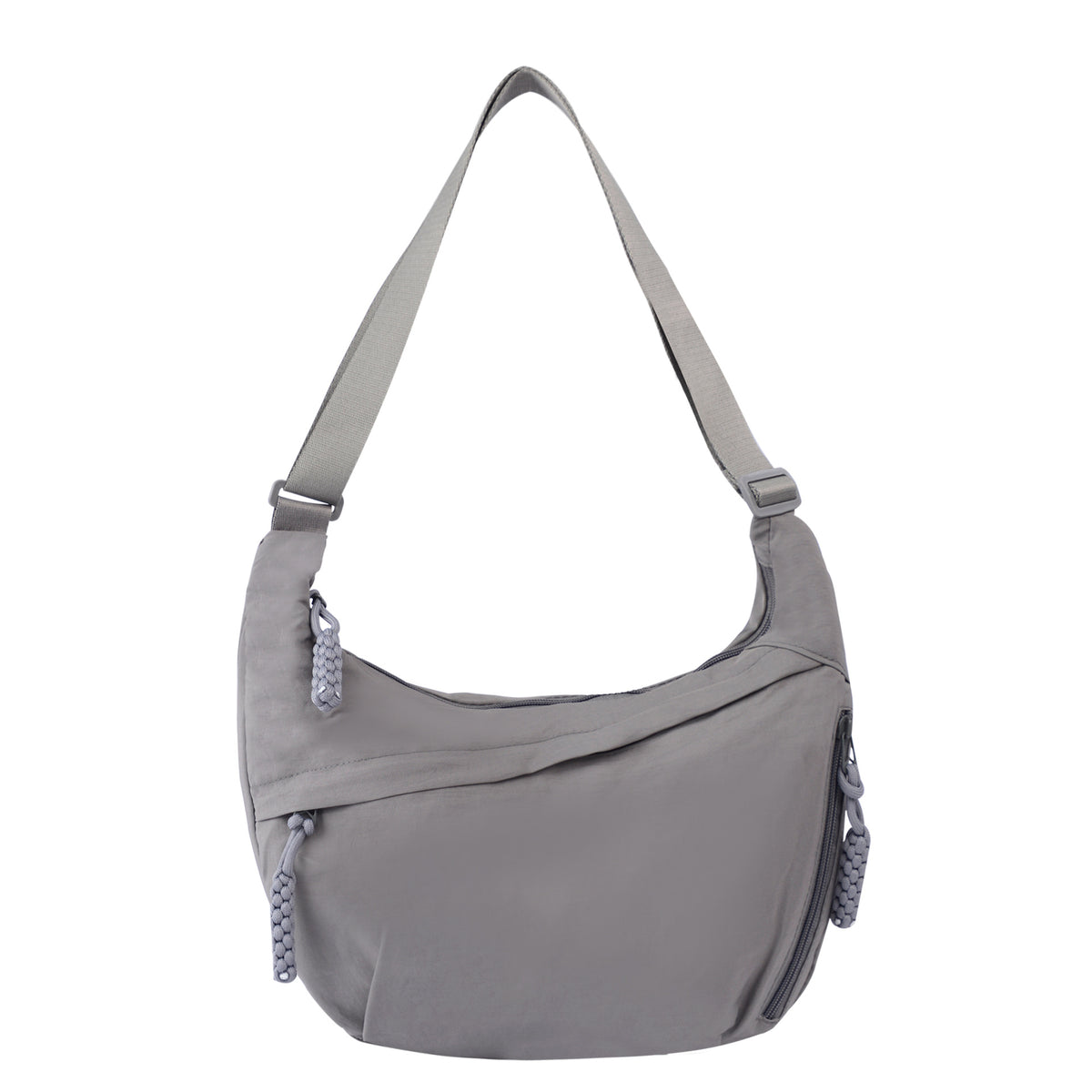 Womens Simple High-Capacity Nylon Crossbody Bag