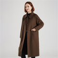 Stylish Double-Faced Wool Coat For Elegant Outerwear For Mature Women And Moms