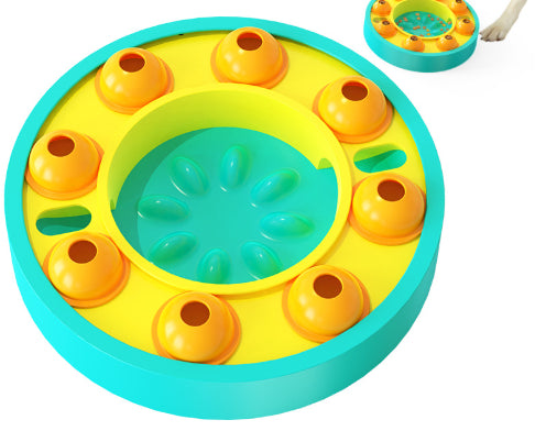 Juguetes interactivos para perros, rompecabezas, alimentador lento, aumentan el coeficiente intelectual del cachorro, dispensador de comida, tazón antideslizante para comer lentamente, juego de entrenamiento para perros, suministros para mascotas