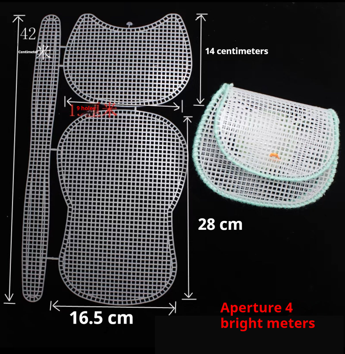 Cut-to-size Plastic DIY Mesh Bag