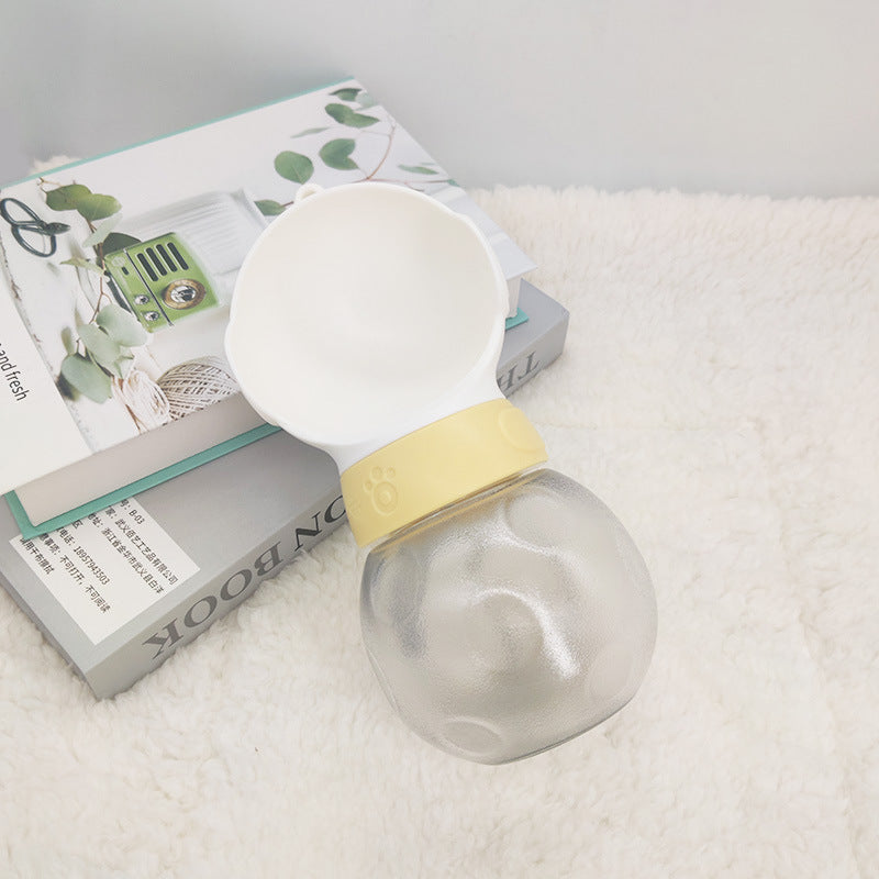 Tragbare Hundenapf Wasserflasche, auslaufsicher, Fressnapf für unterwegs, Katzentränke, Outdoor-Hundetrinkflasche, Hundenapf
