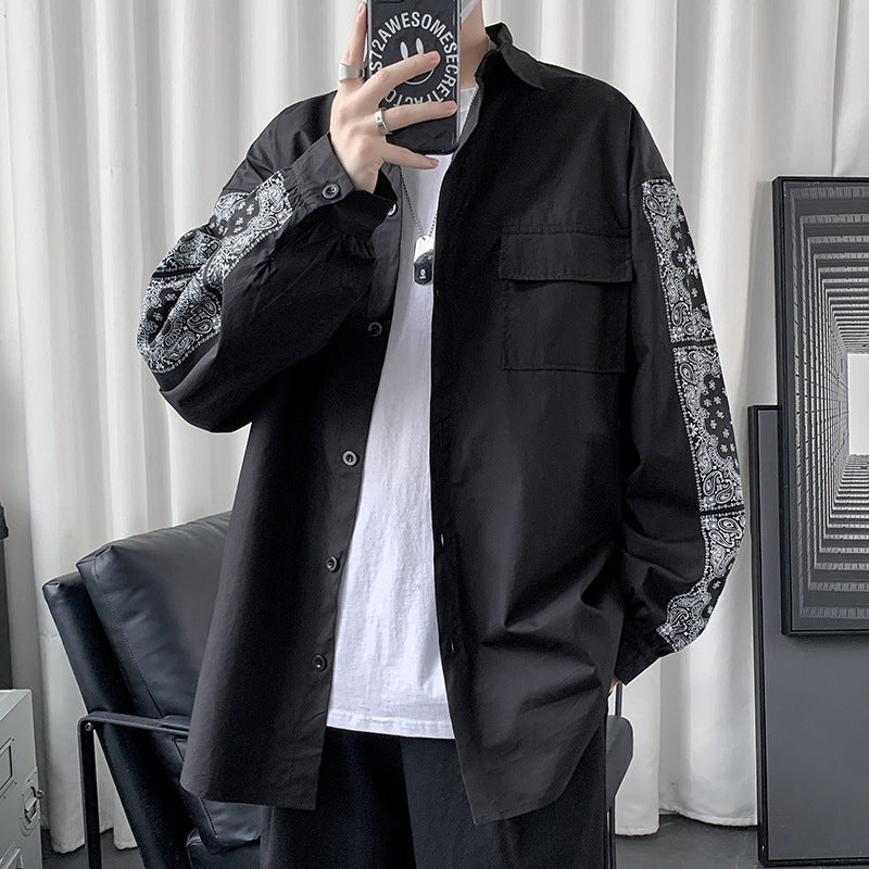 Mens Stylish Casual Niche Shirt Coat