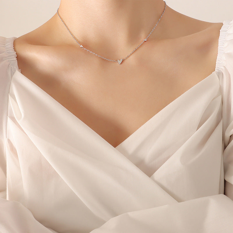 Minimalis Refined Versatile Sweet And Edgy Heart Necklace