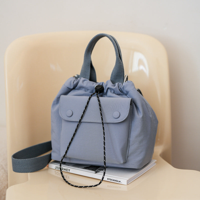 Womens Simple Versatile Lightweight Oxford Cloth Shoulder Bag