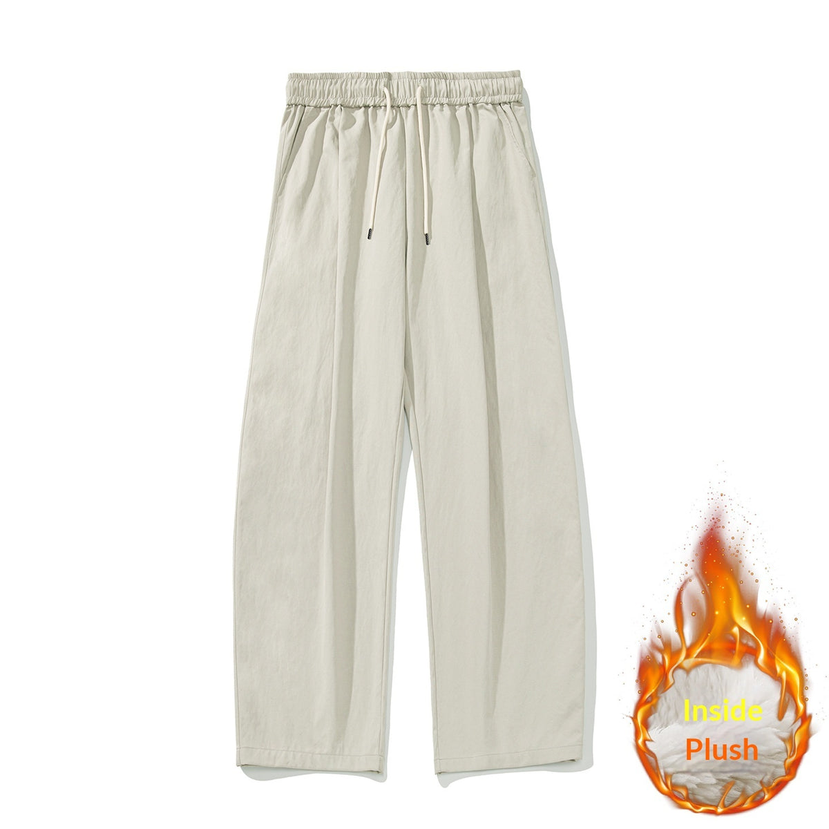 Tapered Trousers With A Drawstring Hem