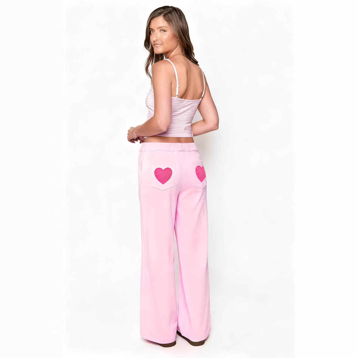 Womens High-waisted Straight-leg Pants Trendy And Stylish