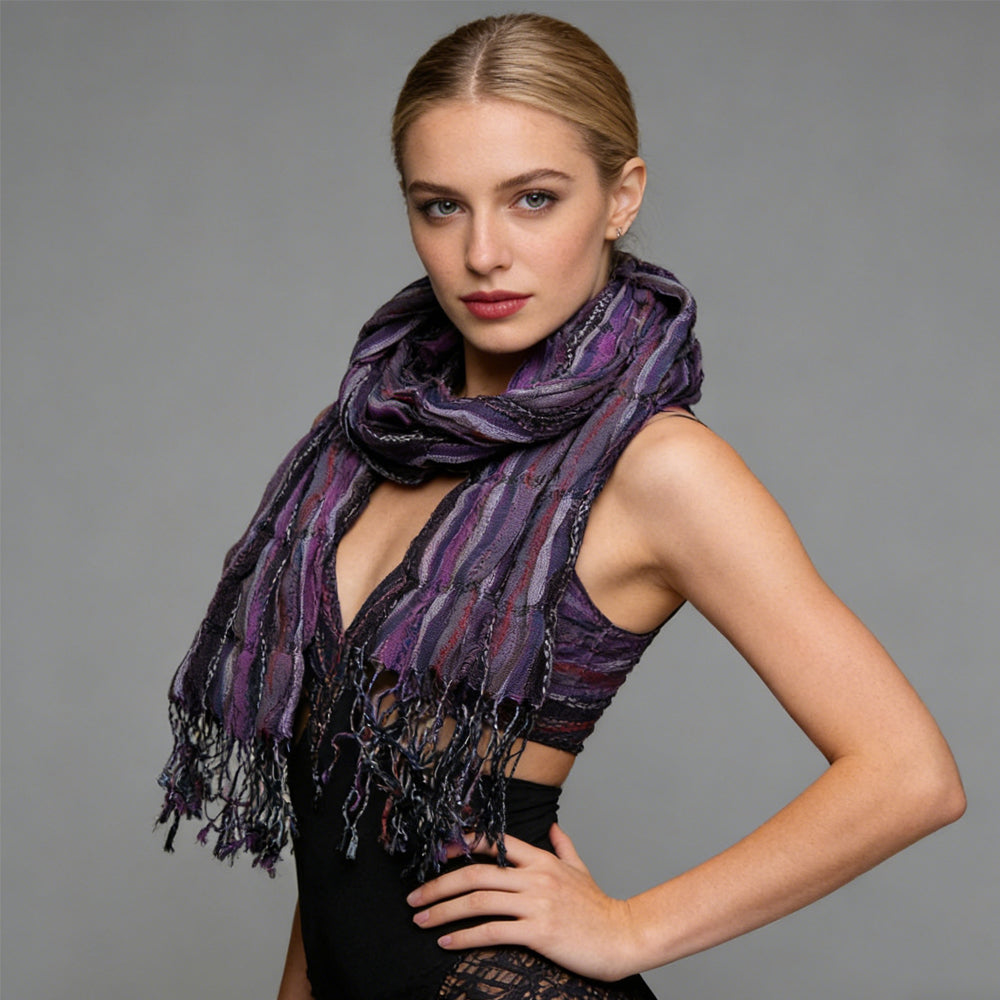 2 Stück Schal mit königlichem Jacquard-Muster, strukturierter Schal, luxuriöser Look für Abendgarderobe, Schal, Urlaub, Alltag, Abendparty, bürotaugliche Subtilität für Damen und Herren