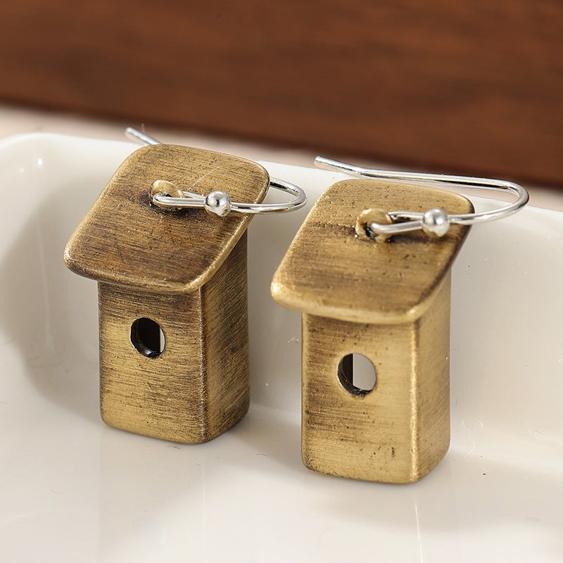 Pendientes creativos retro para mujer